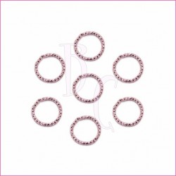 Catena tonda diamantata 24 mm rosa