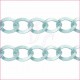 Catena ovale ondulata 20 mm azzurro