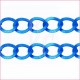 Catena ovale ondulata 20 mm blu elettrico