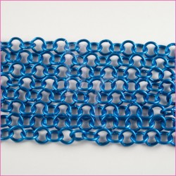 Catena tonda liscia opaca - 12 mm blu