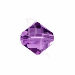 Bicono swarovski 5328 6 MM Amethyst  - 10 pezzi﻿