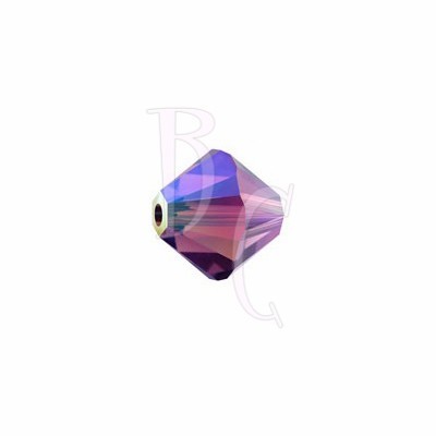 Bicono swarovski 5328 4MM Amethyst AB 2X