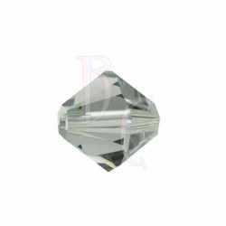 Bicono swarovski 5328 6 MM Black diamond  - 10 pezzi﻿