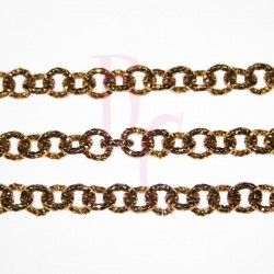 Catena tonda diamantata 8 mm bronzo