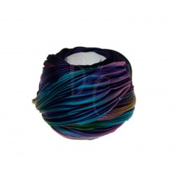 Seta Shibori color Purple passion borealis x15cm