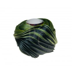 Seta Shibori color Midnight chartreuse x15cm