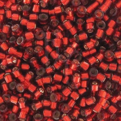 DB0603 - Dyed Silver Lined Brick Red 50 gr