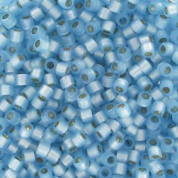 DB0628 - Dyed Aqua Silver Lined Alabaster 50 gr