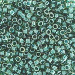 DB0919 - Spkl Dark Teal Lined Chartreus 50 gr