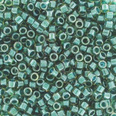 DB0919 - Spkl Dark Teal Lined Chartreus 50 gr