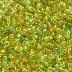 DB0983 - Spkl Lined Amber/Peridot Mix 50 gr