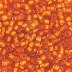 DB0681 - Dyed Semi Mat Silver Lined Orange 50 gr