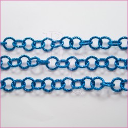 Catena tonda diamantata 12 mm blue