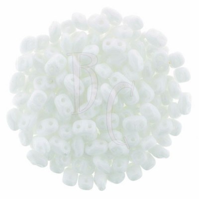 Superduo 2,5X5 mm  Opaque White 10 gr