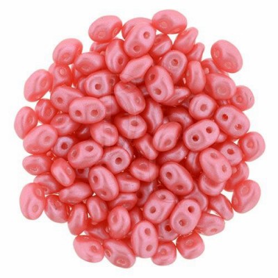 Superduo 2,5X5 mm Pearl Shine - Coral Pink 10 gr