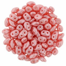 Superduo 2,5X5 mm Pearl Coat - Paradise Pink 10 gr