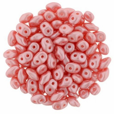 Superduo 2,5X5 mm Pearl Coat - Paradise Pink 10 gr