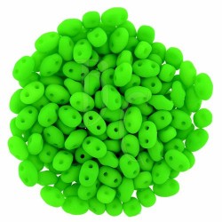 Superduo 2,5X5 mm Neon Green 10 gr