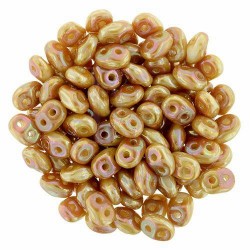 Superduo 2,5X5 mm White Apricot 10 gr
