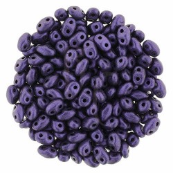 Superduo 2,5X5 mm Purple Metallic Suede 10 gr