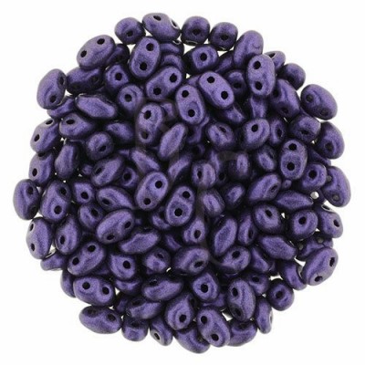 Superduo 2,5X5 mm Purple Metallic Suede 10 gr