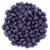 Superduo 2,5X5 mm Purple Metallic Suede 10 gr