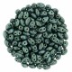 Superduo 2,5X5 mm  Metallic Suede - Light Green 10 gr