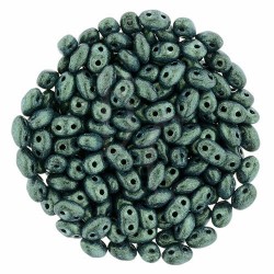 Superduo 2,5X5 mm  Metallic Suede - Light Green 10 gr