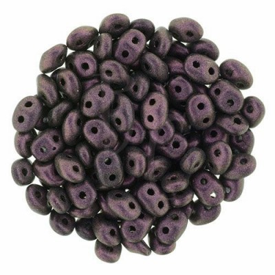Superduo 2,5X5 mm Polychrome - Pink Olive 10 gr