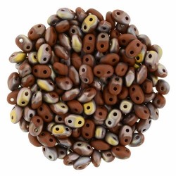 Superduo 2,5X5 mm Matte - Apollo - Umber 10 gr