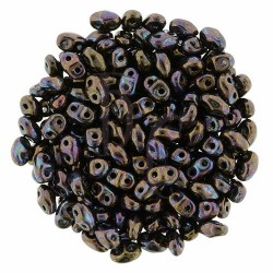 Superduo 2,5X5 mm Luster - Jet 10 gr