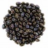 Superduo 2,5X5 mm Luster - Jet 10 gr