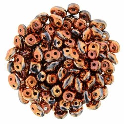 Superduo 2,5X5 mm Jet Full Capri Gold 10 gr