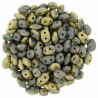Superduo 2,5X5 mm Fool's Gold - Opaque Ashen Grey 10 gr