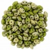 Superduo 2,5X5 mm Fool's Gold - Opaque Olive 10 gr