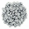 Superduo 2,5X5 mm Matte - Metallic Silver 10 gr