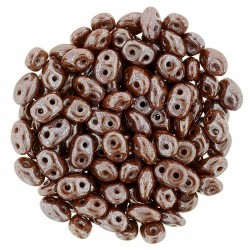 Superduo 2,5X5 mm Luster - Umber 10 gr