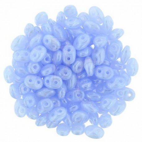 Superduo 2,5X5 mm Luster - Milky Sapphire 10 gr