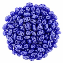 Superduo 2,5X5 mm Luster - Opaque Blue 10 gr