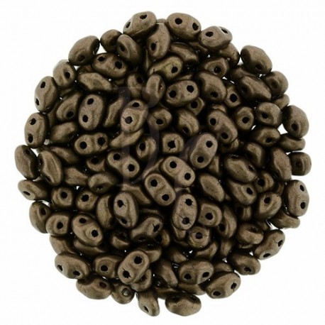 Superduo 2,5X5 mm Matte - Dark Bronze 10 gr
