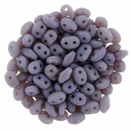 Superduo 2,5X5 mm Matte - Milky Amethyst 10 gr