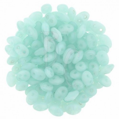 Superduo 2,5X5 mm Matte Milky Aquamarine 10 gr