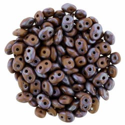 Superduo 2,5X5 mm Matte Nebula - Opaque Umber 10 gr