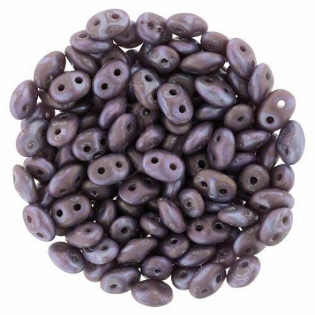 Superduo 2,5X5 mm Matte Nebula - Opaque Amethyst 10 gr