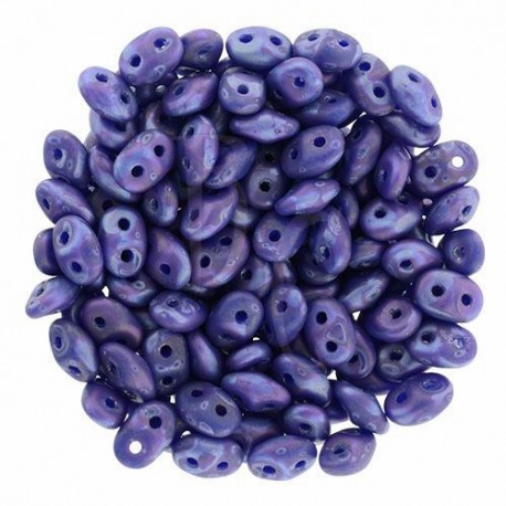 Superduo 2,5X5 mm Matte Nebula - Opaque Blue 10 gr