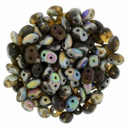 Superduo 2,5X5 mm Matte Vitral Smokey Topaz 10 gr