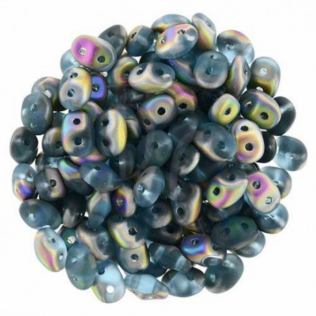 Superduo 2,5X5 mm Matte Aquamarine - Vitral 10 gr