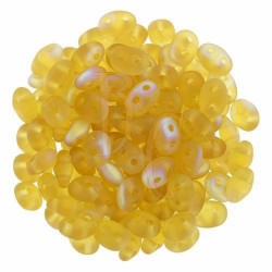 Superduo 2,5X5 mm Matte - Medium Topaz AB 10 gr