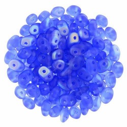 Superduo 2,5X5 mm Matte - Sapphire AB 10 gr