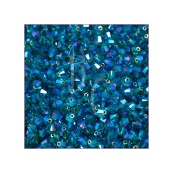 Bicono swarovski 5328 4MM Blu Zircon AB 2X